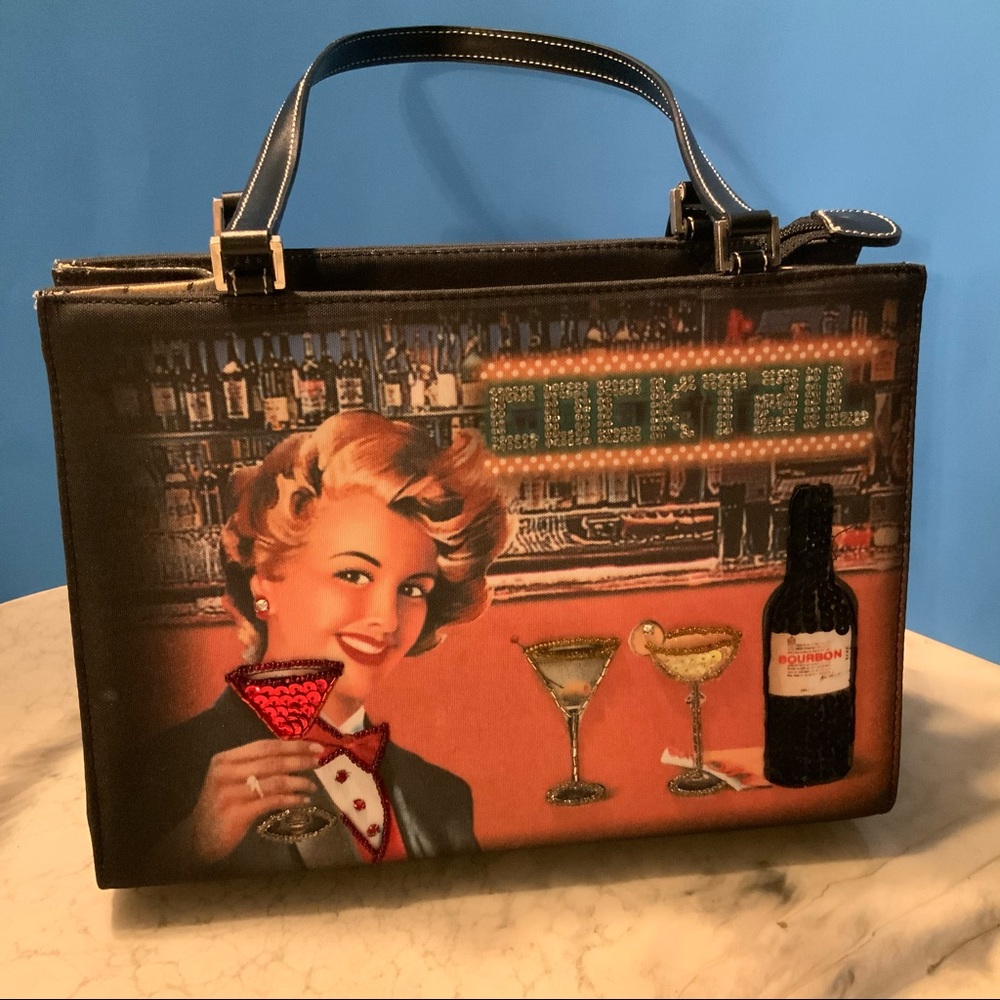 COCKTAILS BOURBON SEQUIN PURSE